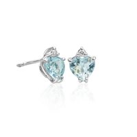 Orecchini Ray Milano Donna Aquamarine Cuore in Oro Acquamarina 1.4 Ct 4966/B1 - 4966/B1